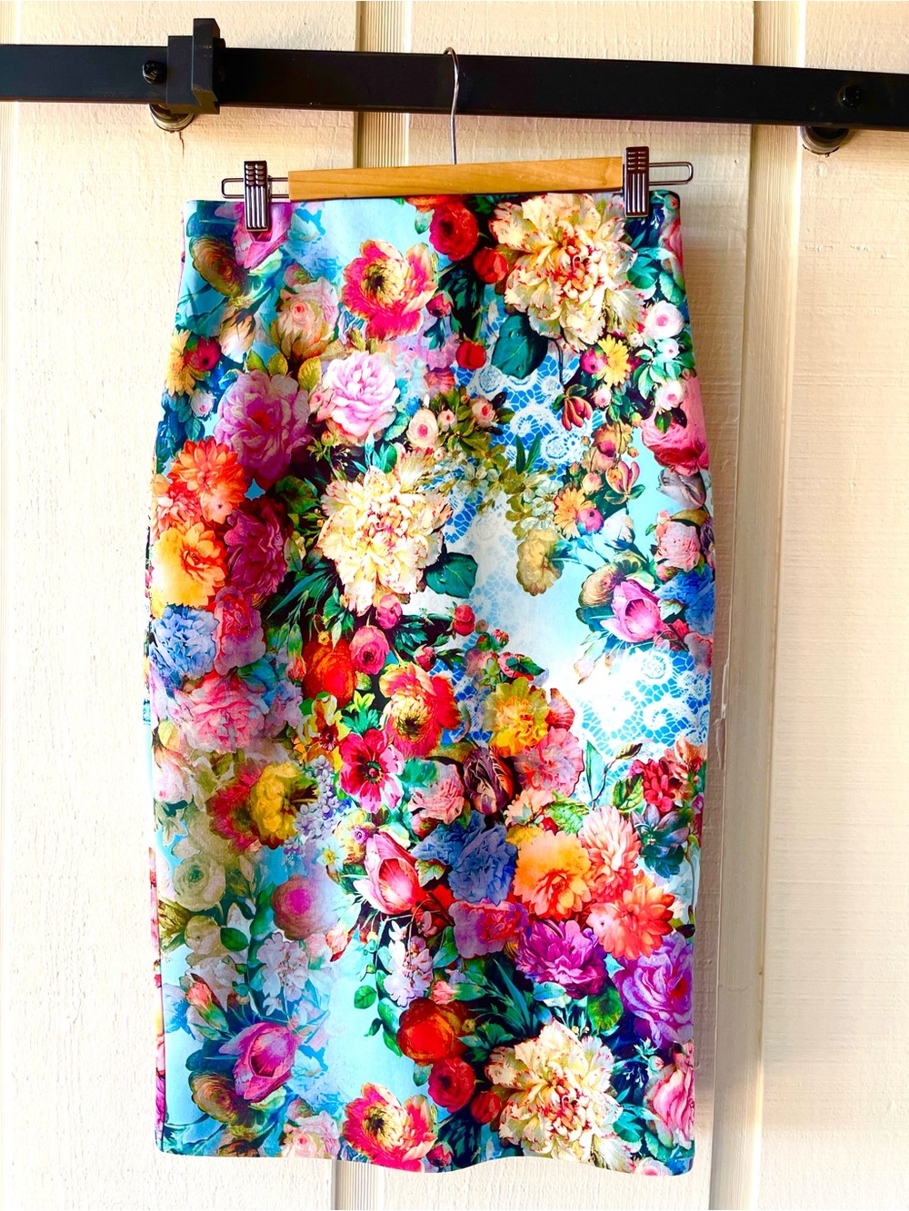 ECI Floral Pencil Skirt, Floral Bodycon Skirt